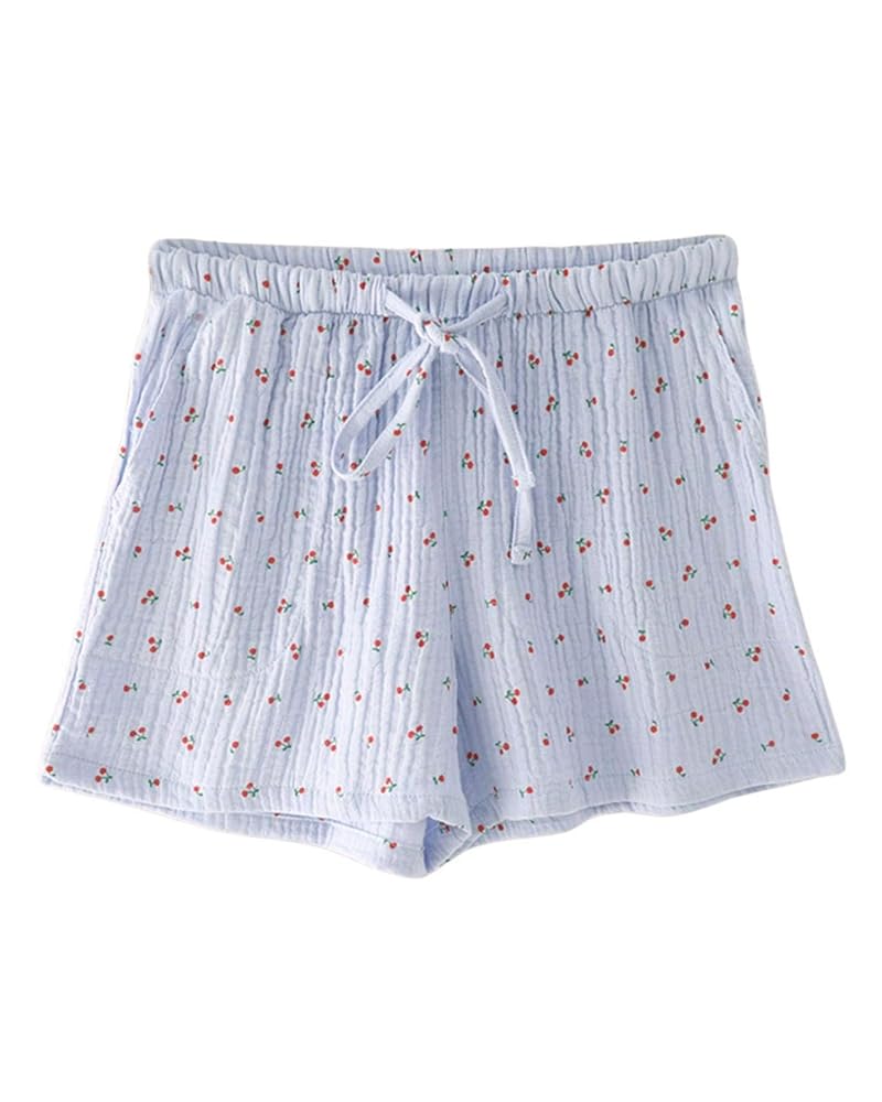 Amazon.com: codcm Womens Pajama Shorts Soft Cotton Gauze